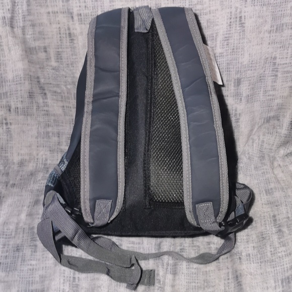 Small Dog pet Backpack knapsack carry bag blue grey gray black BK New NWT - Picture 3 of 9